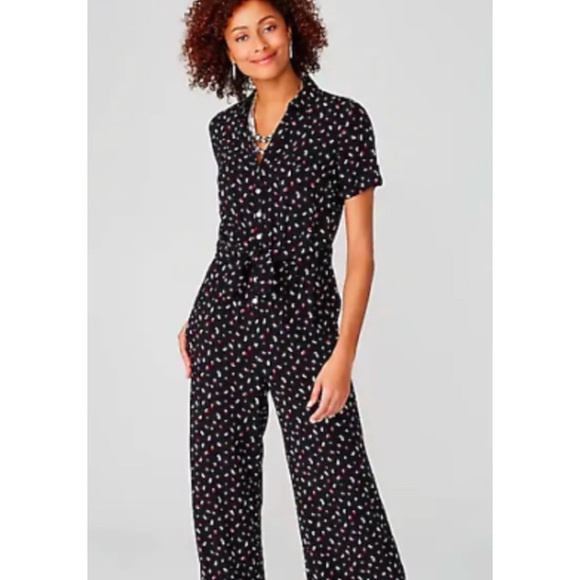 J. Jill Pants - J Jill NWT Layered Tie Front Jumpsuit